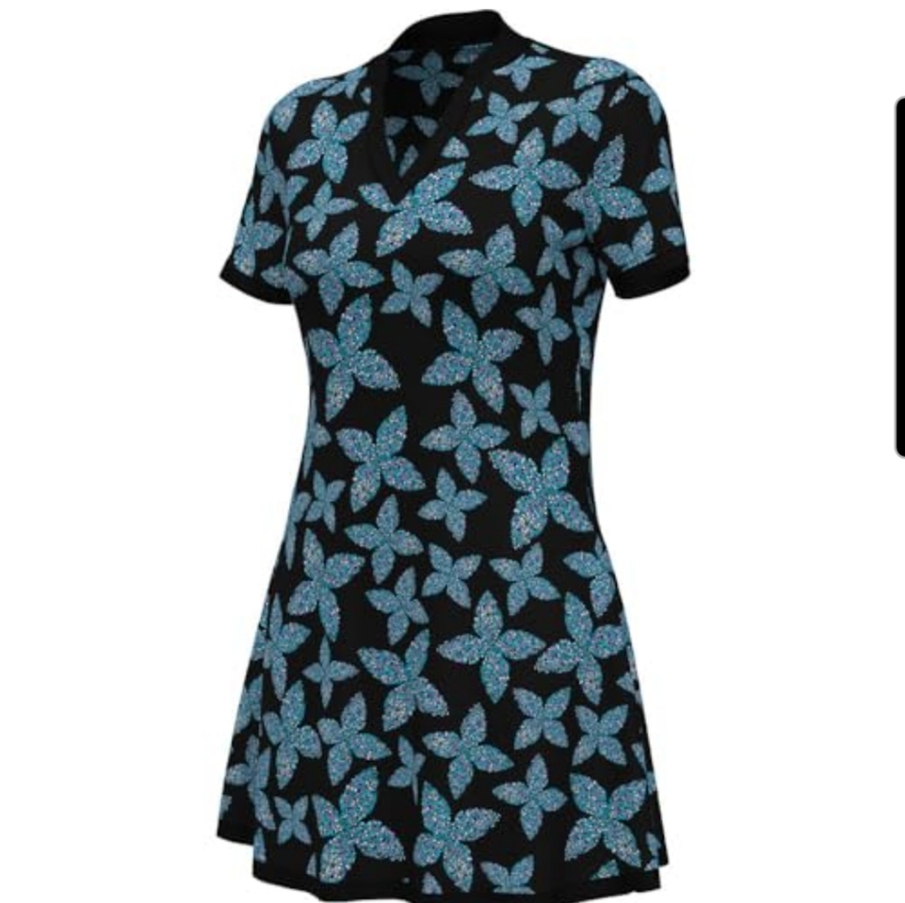 Ben Hogan (Perry Ellis) Pixel Floral Dress,Large,NWT